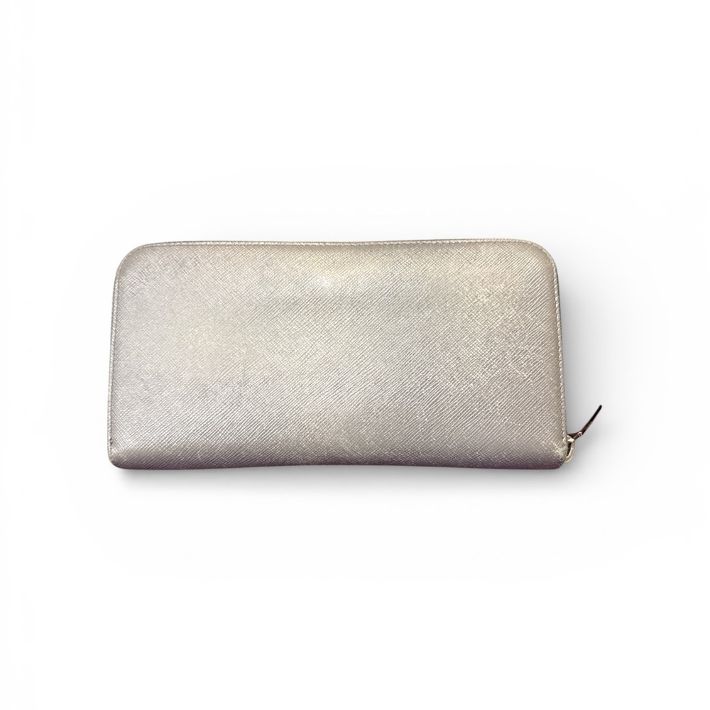 Prada Grey and Silver Women's Wallet - Picture 3 of 12